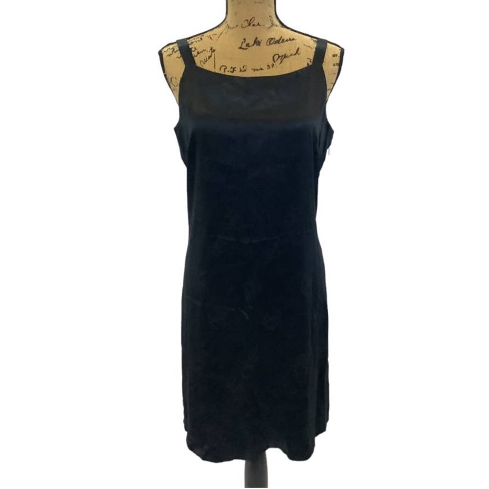 Vintage 100% silk midi dress